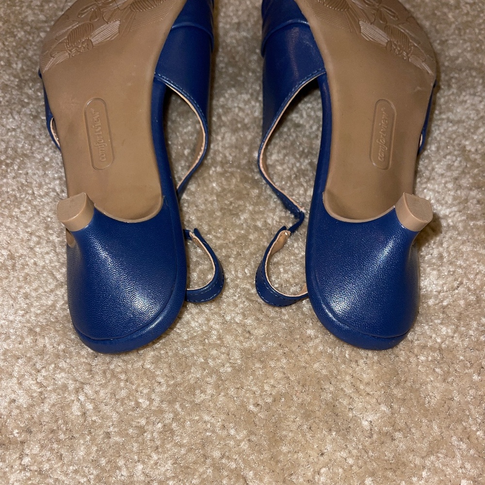 Like New Navy Blue Comfortview Slingback WW - Picture 5 of 5